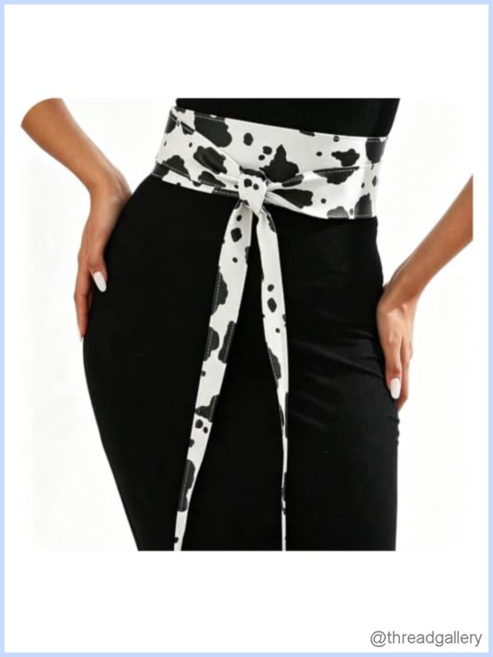 Wide Leather Obi Belt Wrap Waist Corset Fashion Accessory Women